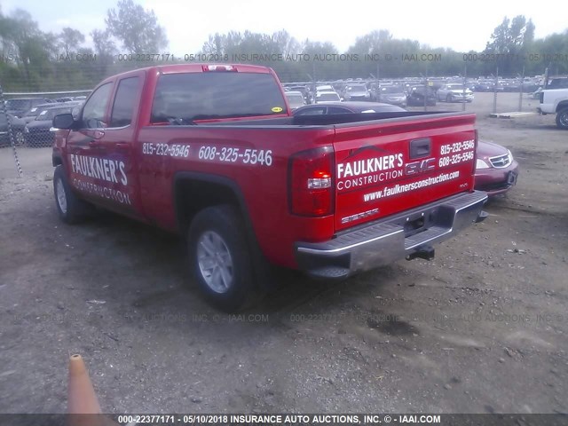 1GTV2MEHXHZ264064 - 2017 GMC SIERRA K1500 SLE RED photo 3