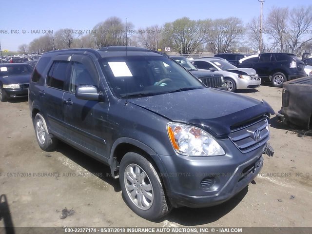 JHLRD78905C038893 - 2005 HONDA CR-V SE/EX GRAY photo 1