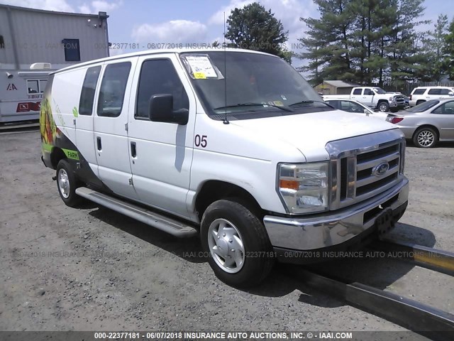 1FTNE24W18DA68488 - 2008 FORD ECONOLINE E250 VAN WHITE photo 1