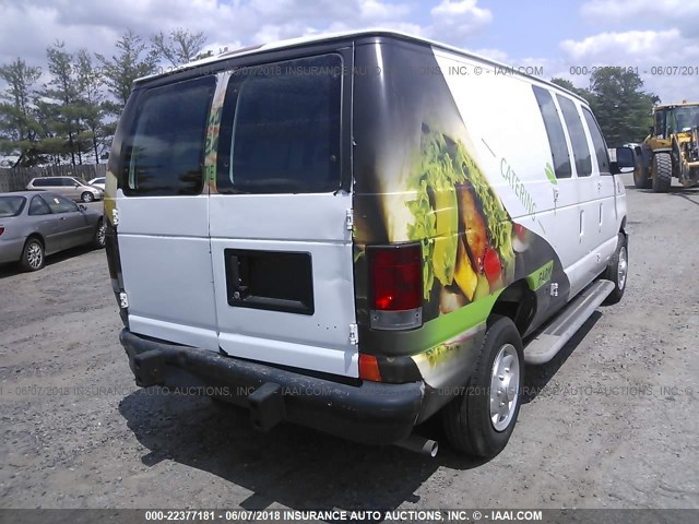 1FTNE24W18DA68488 - 2008 FORD ECONOLINE E250 VAN WHITE photo 4