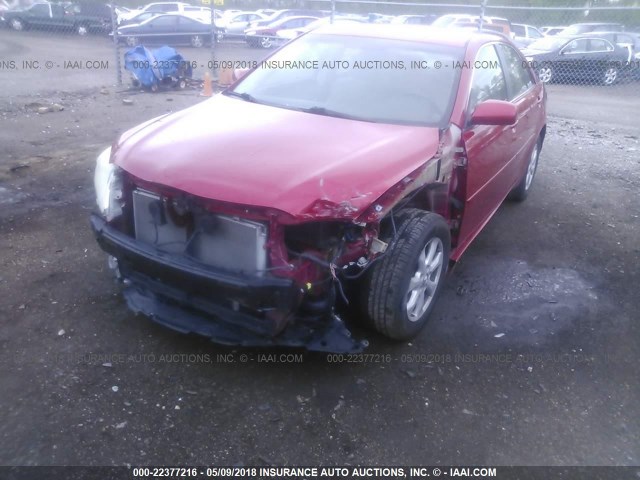 4T4BF3EK5AR080555 - 2010 TOYOTA CAMRY SE/LE/XLE RED photo 6