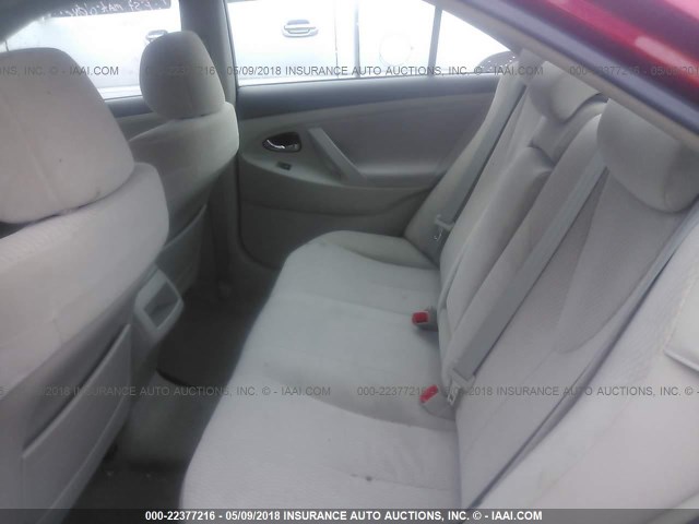 4T4BF3EK5AR080555 - 2010 TOYOTA CAMRY SE/LE/XLE RED photo 8