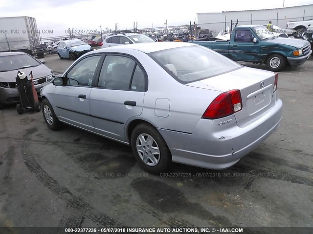 1HGES16365L028867 - 2005 HONDA CIVIC DX VP 银色 照片 3