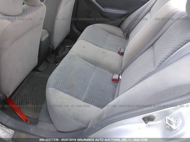 1HGES16365L028867 - 2005 HONDA CIVIC DX VP SILVER photo 8