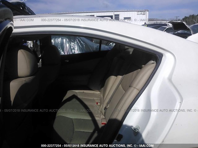 1N4AA5AP0CC825717 - 2012 NISSAN MAXIMA S/SV WHITE photo 8