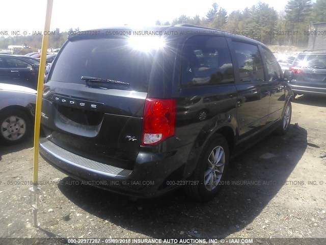 2C4RDGEG1ER376472 - 2014 DODGE GRAND CARAVAN R/T BLACK photo 4