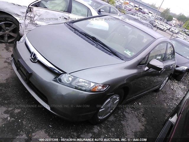 JHMFA36288S025275 - 2008 HONDA CIVIC HYBRID TAN photo 2