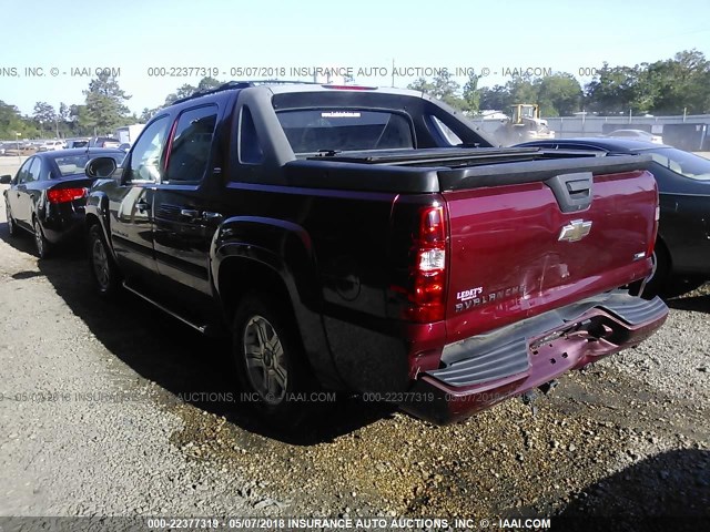 3GNEC12048G298261 - 2008 CHEVROLET AVALANCHE C1500 MAROON photo 3