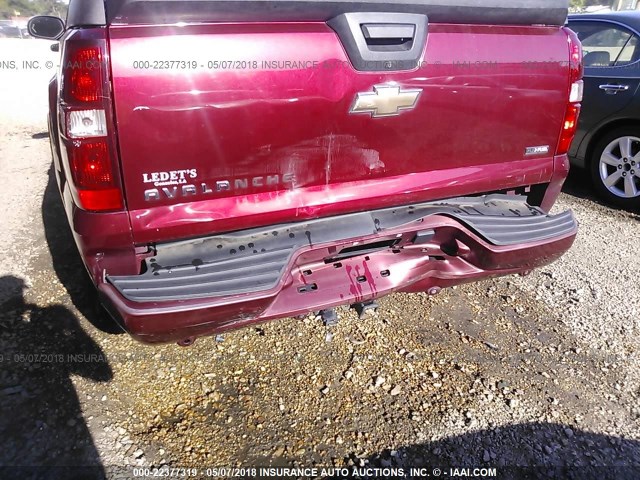 3GNEC12048G298261 - 2008 CHEVROLET AVALANCHE C1500 MAROON photo 6