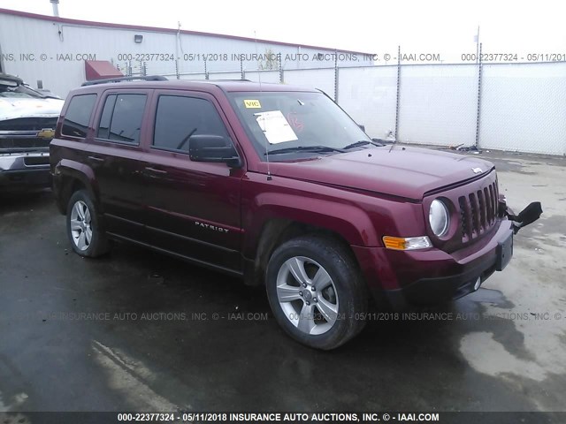 1C4NJRFB4FD270236 - 2015 JEEP PATRIOT LATITUDE MAROON photo 1