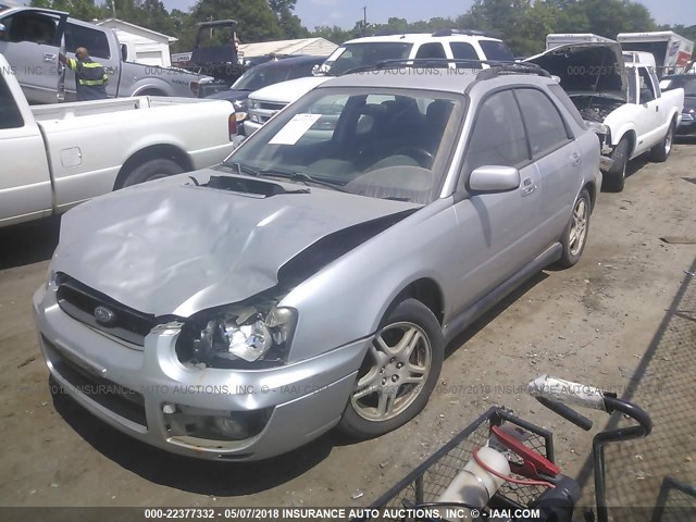 JF1GG29664G806828 - 2004 SUBARU IMPREZA WRX SILVER photo 2