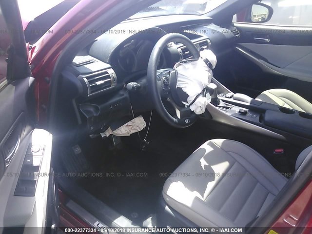 JTHBF1D29F5049426 - 2015 LEXUS IS 250 BURGUNDY photo 5