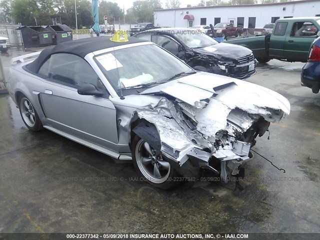 1FAFP45X64F171170 - 2004 FORD MUSTANG GT SILVER photo 1