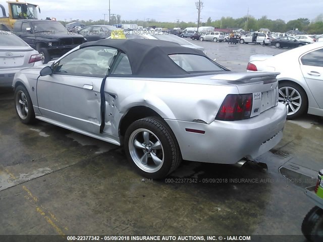 1FAFP45X64F171170 - 2004 FORD MUSTANG GT SILVER photo 3