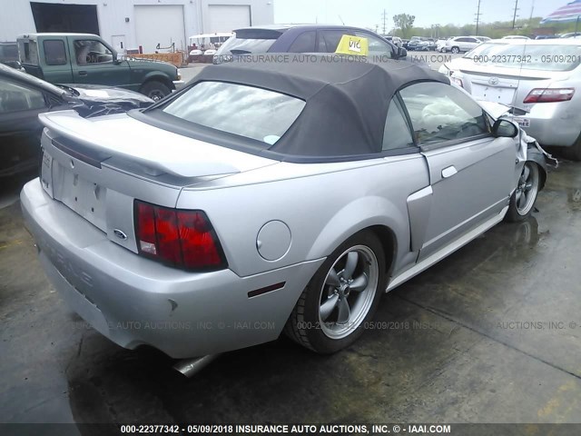 1FAFP45X64F171170 - 2004 FORD MUSTANG GT SILVER photo 4