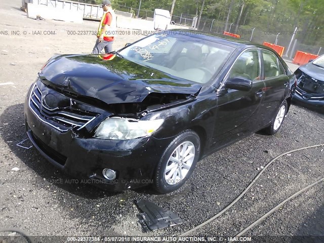 4T1BK3EK8AU112355 - 2010 TOYOTA CAMRY SE/LE/XLE BLACK photo 2