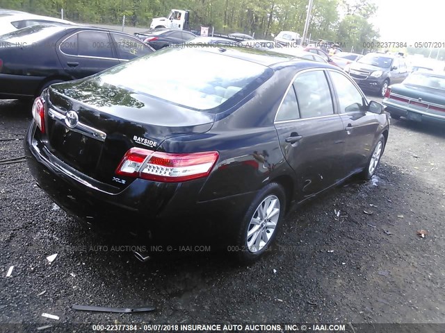 4T1BK3EK8AU112355 - 2010 TOYOTA CAMRY SE/LE/XLE BLACK photo 4