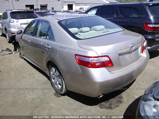 4T1BK46K87U052834 - 2007 TOYOTA CAMRY NEW GENERAT LE/XLE/SE GOLD photo 3