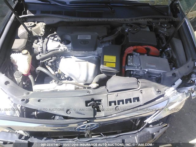 4T1BD1FK9DU066889 - 2013 TOYOTA CAMRY HYBRID/LE/XLE 黑色 照片 10