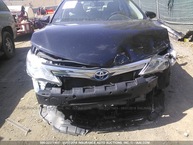 4T1BD1FK9DU066889 - 2013 TOYOTA CAMRY HYBRID/LE/XLE 黑色 照片 6