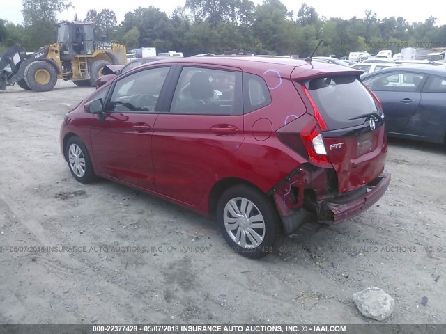 3HGGK5H58FM706436 - 2015 HONDA FIT LX RED photo 3