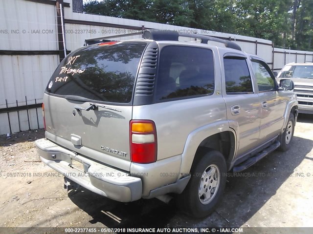 1GNEK13Z73R153062 - 2003 CHEVROLET TAHOE K1500 TAN photo 4