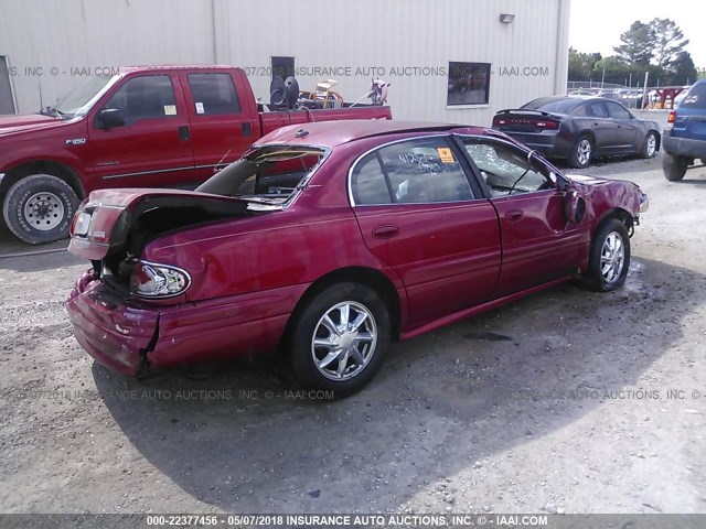 1G4HR54K73U187375 - 2003 BUICK LESABRE LIMITED RED photo 4