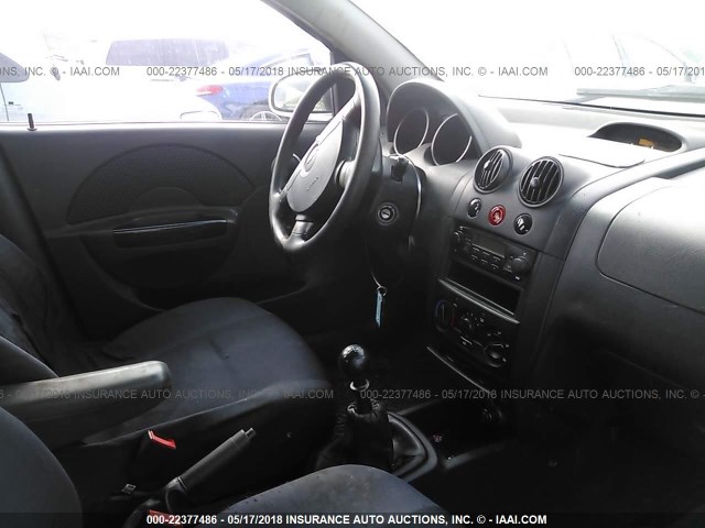 KL1TD66698B247931 - 2008 CHEVROLET AVEO LS WHITE photo 5