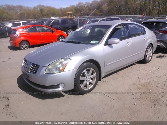 1N4BA41E44C890472 - 2004 NISSAN MAXIMA SE/SL GRAY photo 2