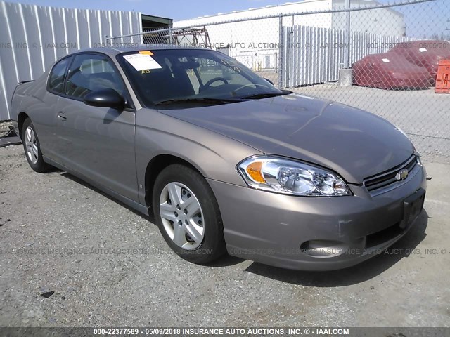 2G1WJ15K379131634 - 2007 CHEVROLET MONTE CARLO LS ოქროსფერი ფოტო 1