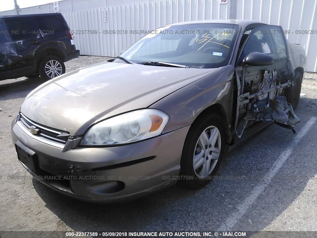 2G1WJ15K379131634 - 2007 CHEVROLET MONTE CARLO LS ოქროსფერი ფოტო 2