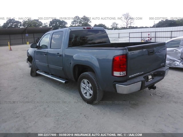 3GTP1VE0XDG272283 - 2013 GMC SIERRA C1500 SLE Light Blue photo 3