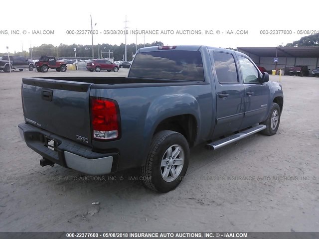 3GTP1VE0XDG272283 - 2013 GMC SIERRA C1500 SLE Light Blue photo 4