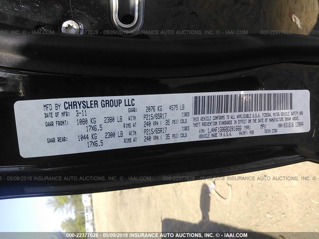 1J4NF1GB6BD201666 - 2011 JEEP PATRIOT SPORT Siyah fotoğraf 9