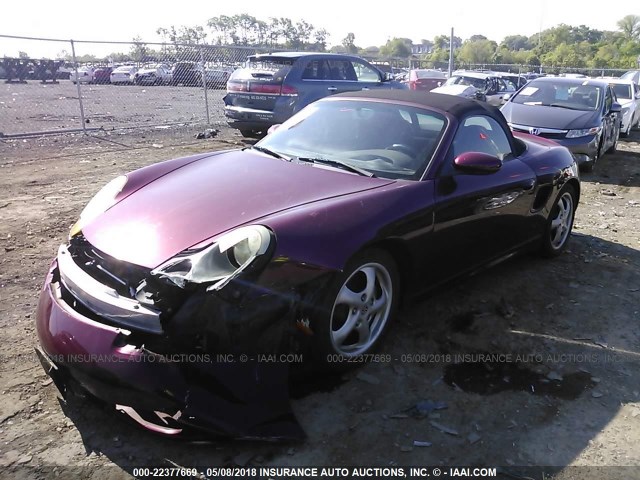 WP0CA2988XU621147 - 1999 PORSCHE BOXSTER RED photo 2