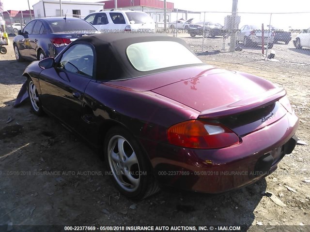 WP0CA2988XU621147 - 1999 PORSCHE BOXSTER RED photo 3