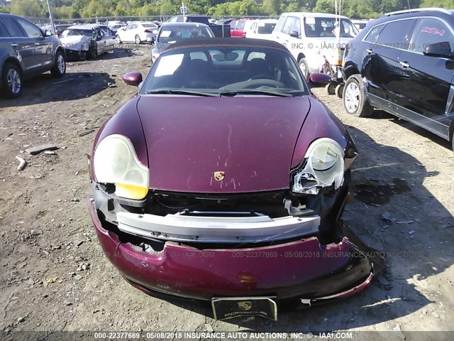 WP0CA2988XU621147 - 1999 PORSCHE BOXSTER RED photo 6