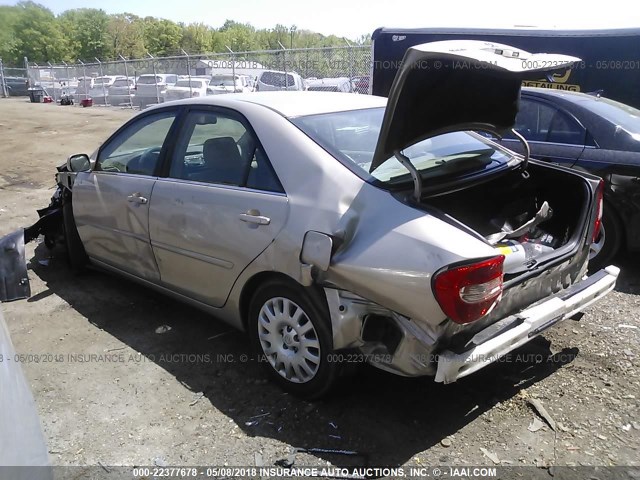 4T1BE30K63U159367 - 2003 TOYOTA CAMRY LE/XLE/SE 金色 照片 3