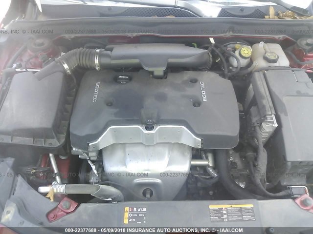 1G11H5SL4EF257046 - 2014 CHEVROLET MALIBU LTZ 红色 照片 10