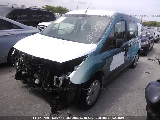 NM0LS7E7XF1183428 - 2015 FORD TRANSIT CONNECT XL WHITE photo 2