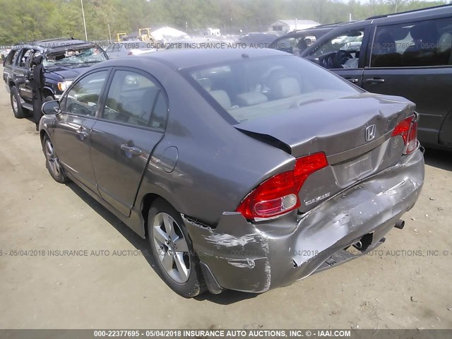 2HGFA16928H502178 - 2008 HONDA CIVIC EXL 灰色 照片 3