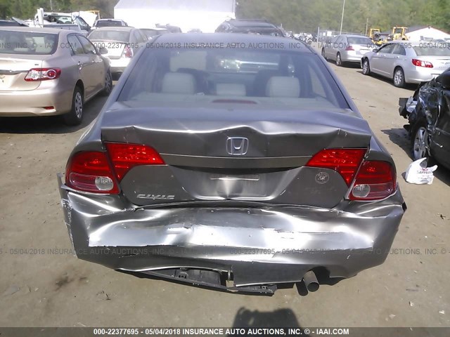 2HGFA16928H502178 - 2008 HONDA CIVIC EXL 灰色 照片 6