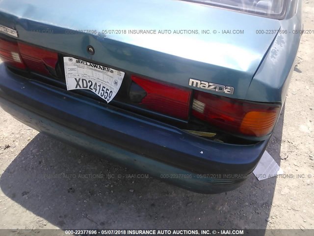 JM1BG2248N0495412 - 1992 MAZDA PROTEGE DX TEAL photo 6