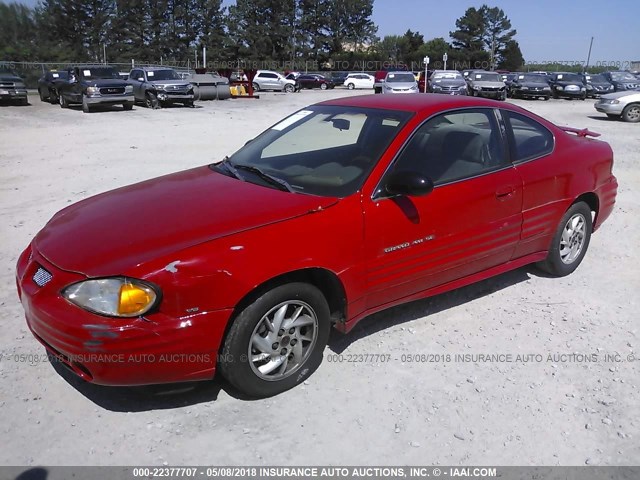 1G2NF12E12C199178 - 2002 PONTIAC GRAND AM SE1 RED photo 2