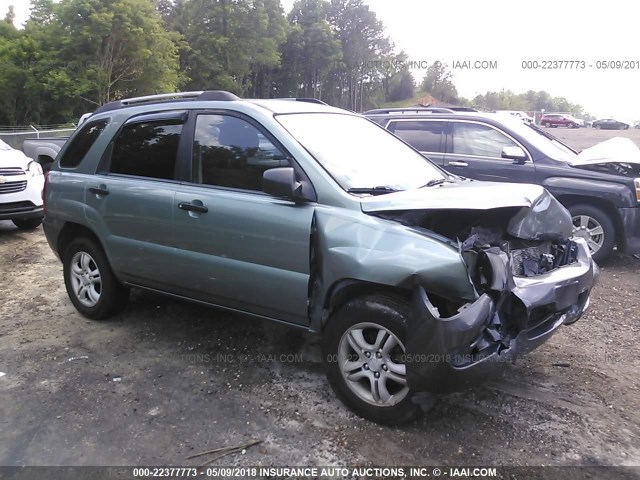 KNDJF723X77324934 - 2007 KIA SPORTAGE EX/LX GREEN photo 1