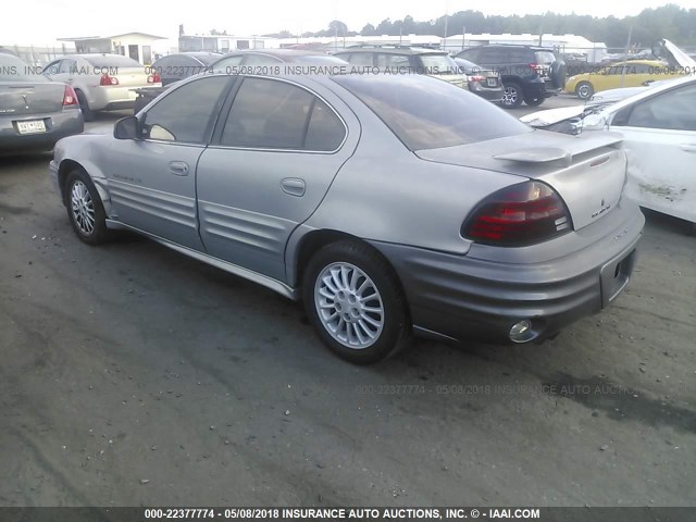 1G2NG52E7YC537499 - 2000 PONTIAC GRAND AM SE2 SILVER photo 3