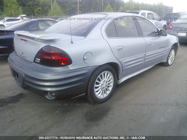 1G2NG52E7YC537499 - 2000 PONTIAC GRAND AM SE2 SILVER photo 4