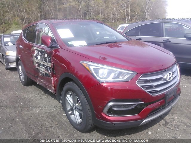 5XYZTDLB1HG402683 - 2017 HYUNDAI SANTA FE SPORT  RED photo 1