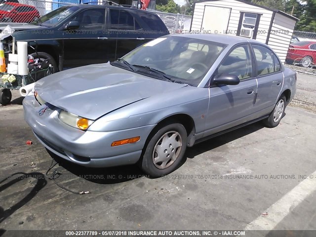 1G8ZH528X2Z144230 - 2002 SATURN SL1 SILVER photo 2