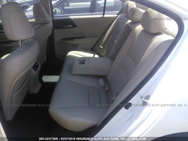 1HGCR3F85EA024329 - 2014 HONDA ACCORD EXL WHITE photo 8